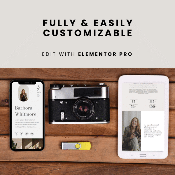 Barbora - Website Template For Freelancers & Photographers - Image 4