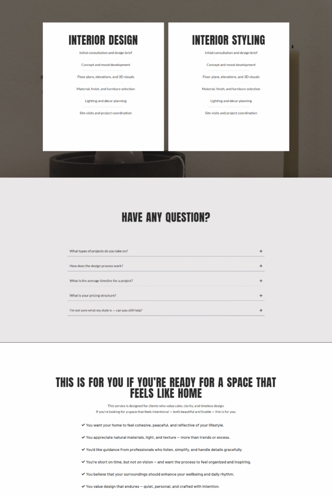 Sales Page