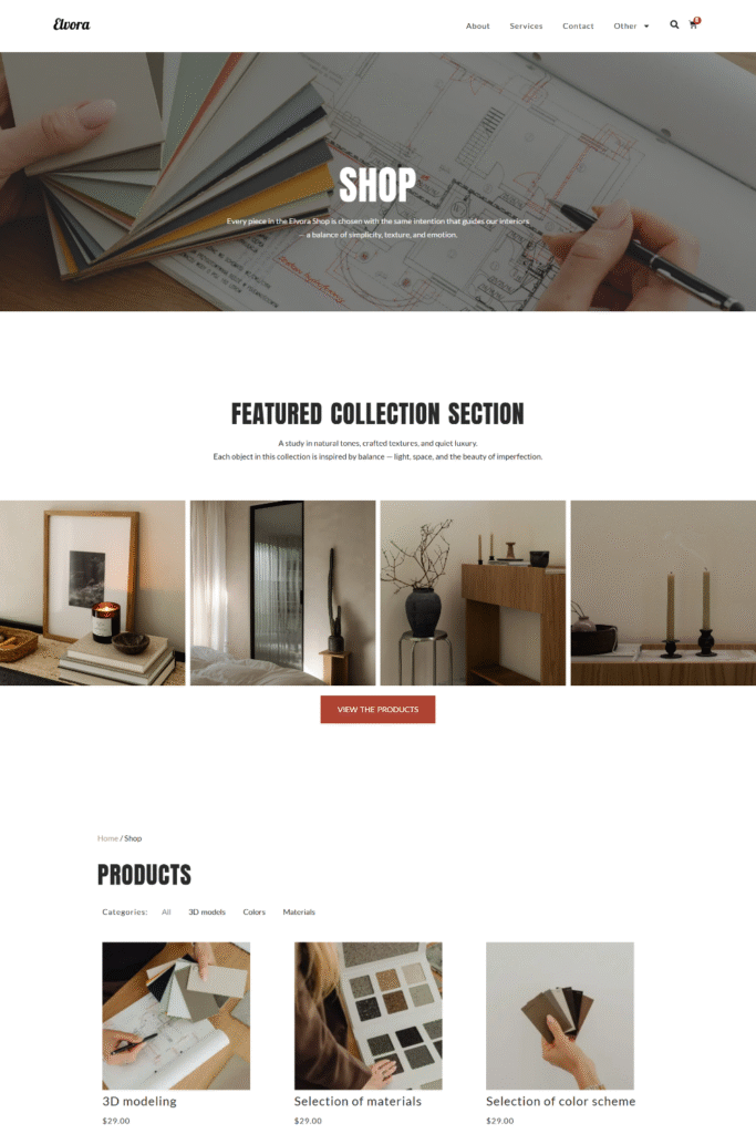 Shop Page