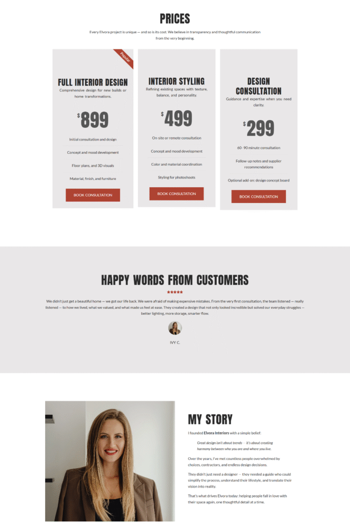 Services Page